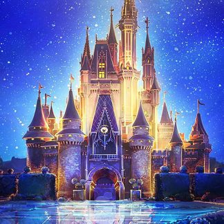 DIY Diamond Painting Full. Istana Impian Night Castle 40x30 CM D558