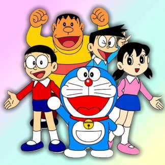 DIY Diamond Painting Full. kartun doraemon 50x50 cm D702