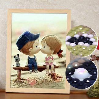 DIY Diamond Painting Full. Couple Kartoon Romantis 40x50 cm D730