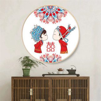 DIY Diamond Painting Full. Menikah Chinese Married Couple. 50x50 CM D734