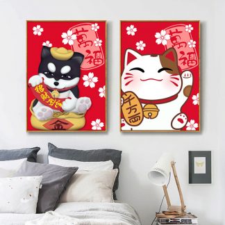 DIY Diamond Painting Full. Maskot Kucing 38x50 CM D748-Cat