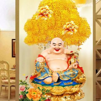 DIY Diamond Painting Full. Pohon Uang Buddha Maitreya 50x80 CM D762